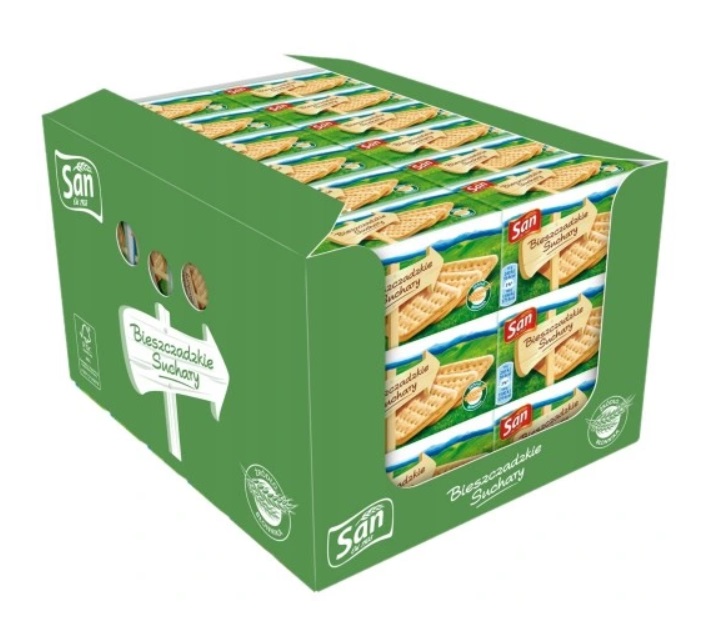 Levně 36x 90g San Suchary Bieszczadzkie Karton