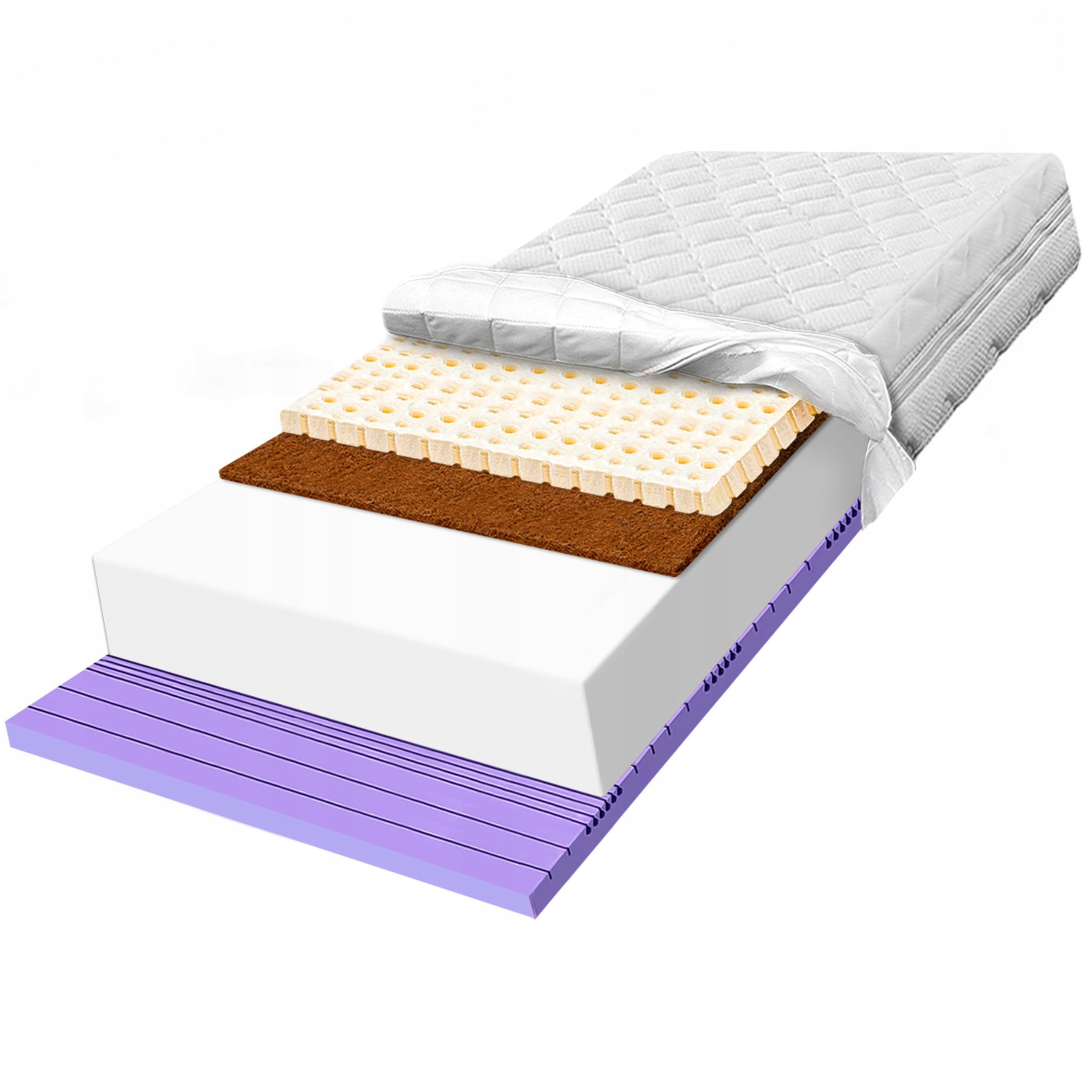 H2 penový matrac 80x200 s kokosovým latexom 7 zón antialergický 25 cm