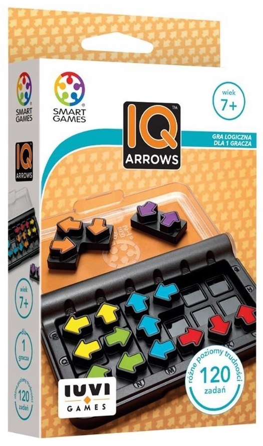 Smart Games IQ Arrows PL Gra logiczna 120 zadań