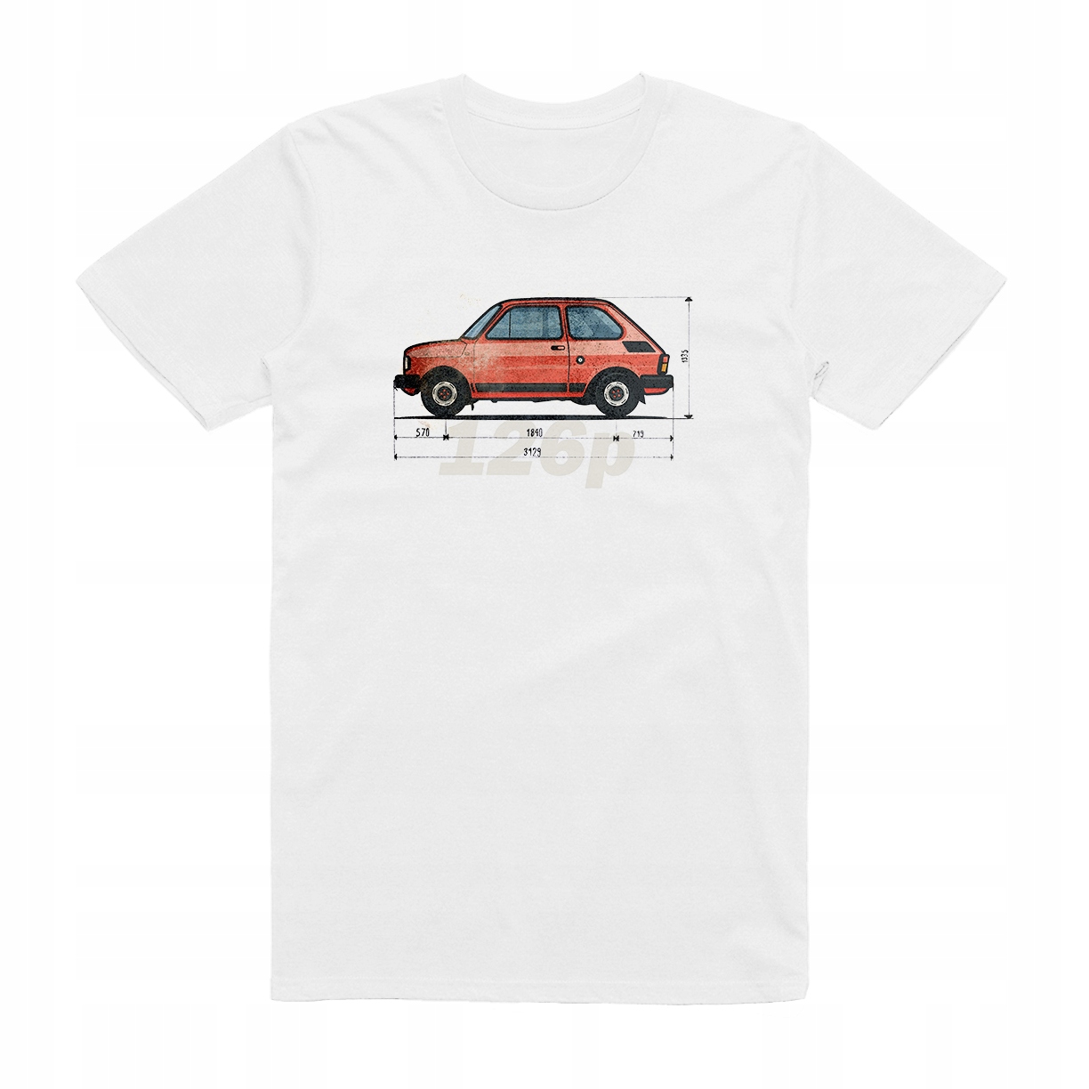 

L - Koszulka T-shirt Fiat 126P Maluch Prl Prezent