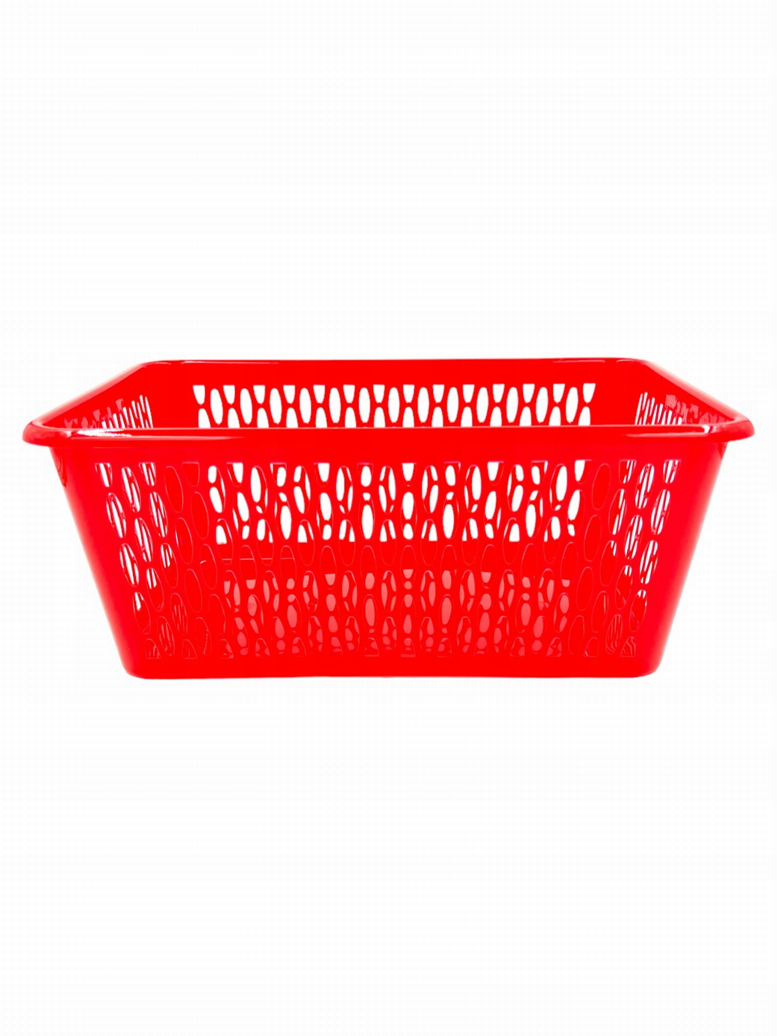 KOSZYK PLASTIKOWY CZERWONY KJ4 37x26x15CM