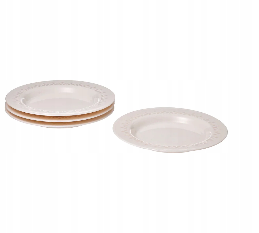 

Ikea Paradisisk Talerzyk kremowy 20 cm 4 sztuki