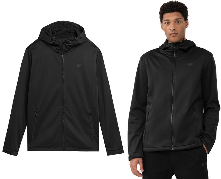 Softshell 4F M156 sportovní bunda s kapucí 3XL
