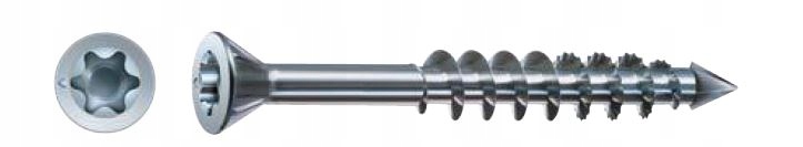 Šroub Do Desek Mdf (200) Spax-m Pozink Bílý 4.5*50MM Malá Hlava