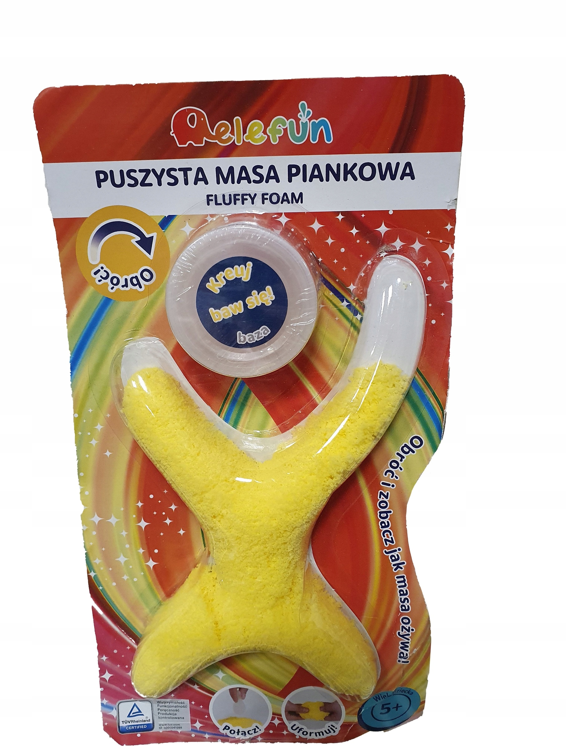 

Puszysta masa piankowa żółta