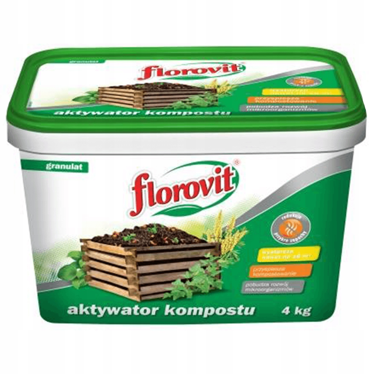 Aktywator kompostu do kompostowania FLOROVIT 4KG PRZYSPIESZA KOMPOSTOWANIE Kod producenta kompostownik nawóz do kompostowania aktywator