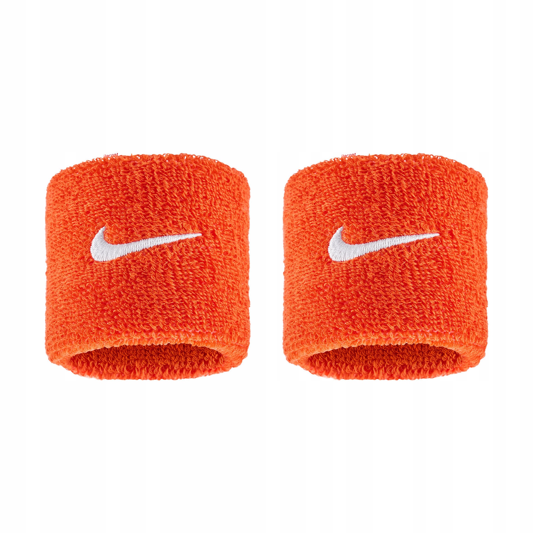 Opaski Frotki napotnik na ręke Nike 2 szt Swoosh Wristbands Orange White