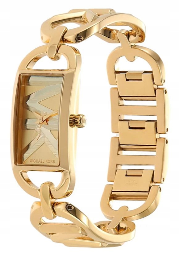 Dámské Bižuterní Hodinky Michael Kors MK7406 Empire Zlatá Obdélníková Krabička