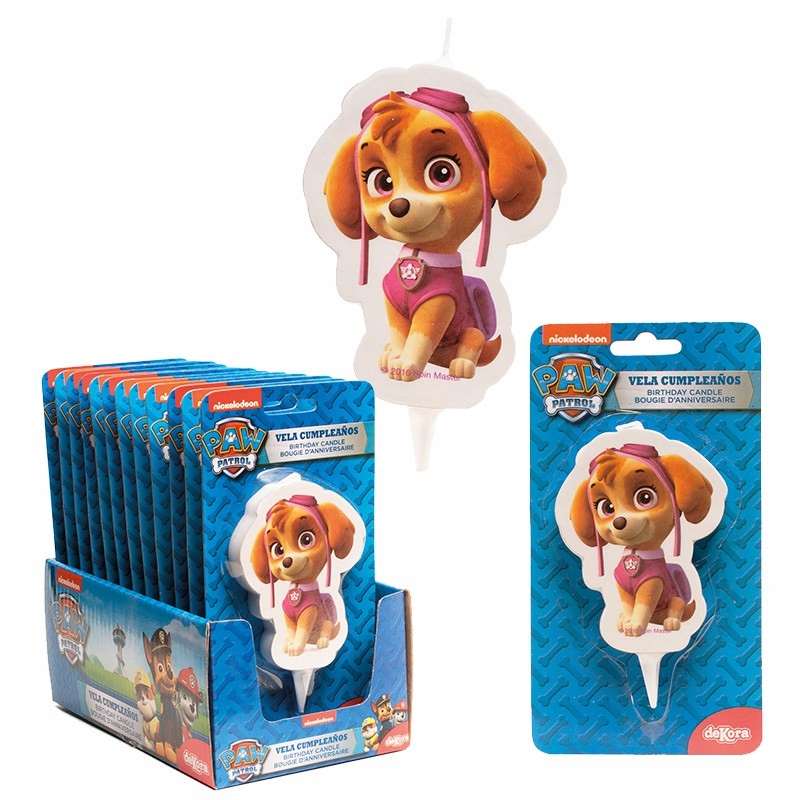 Figurka świeczka tort Psi Patrol Paw Patrol Skye EAN (GTIN) 5904541009193