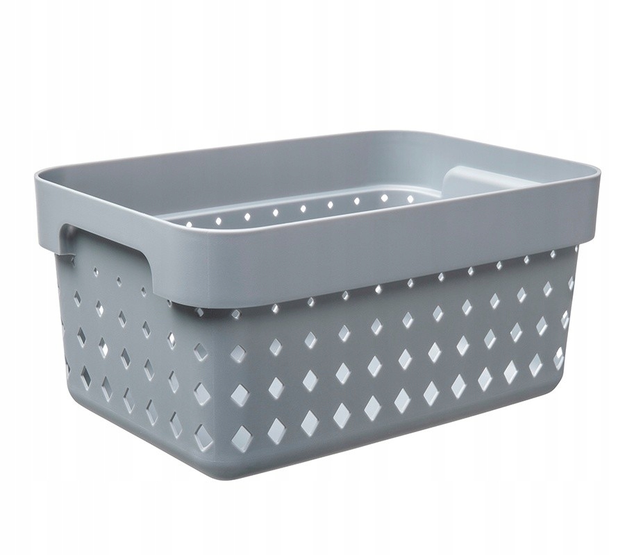 

Szary Mały Koszyk Na Drobiazgi Koszmetyki 5L