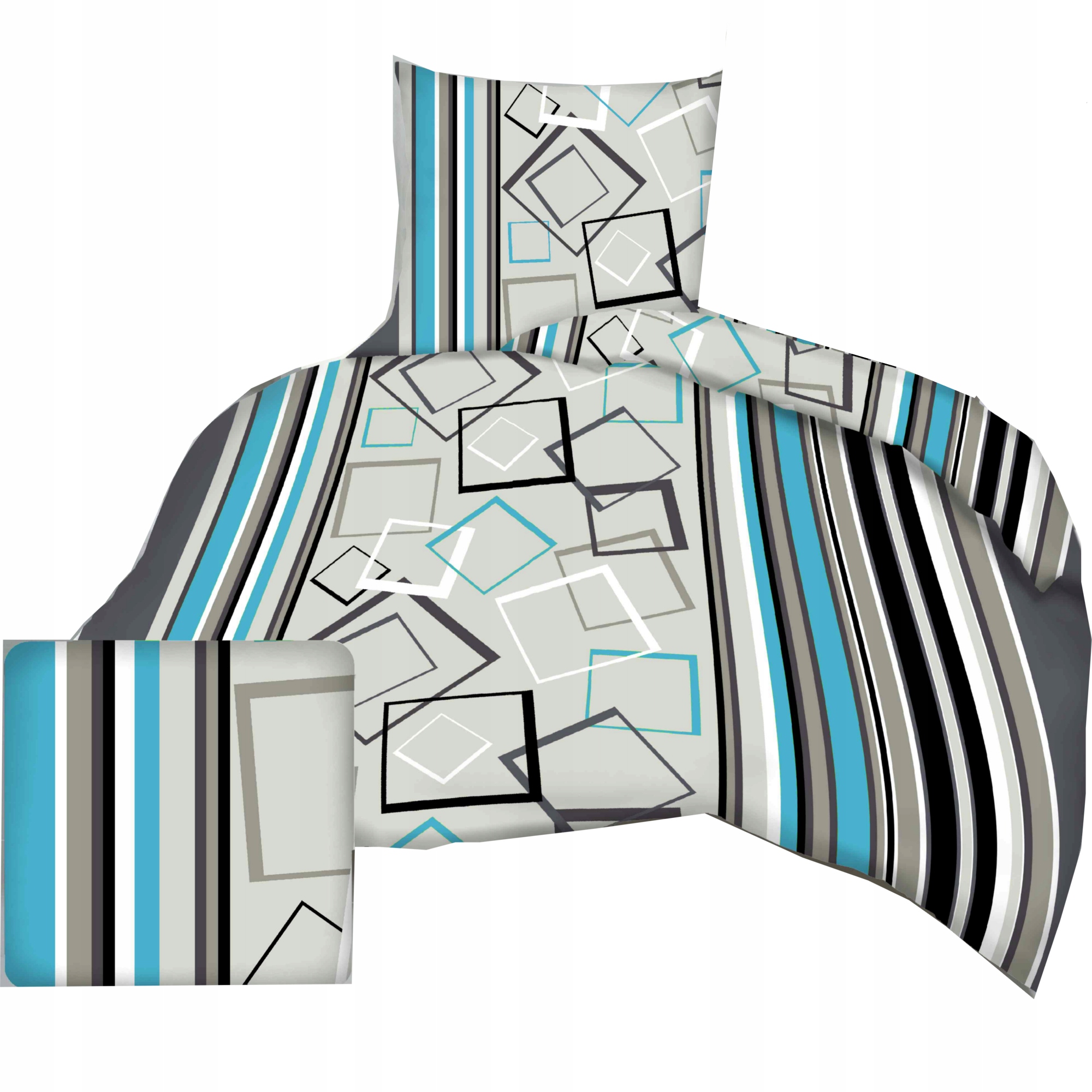 Pościel bawełniana 140x200 50x60 dziecięca studencka geometria 031s-t