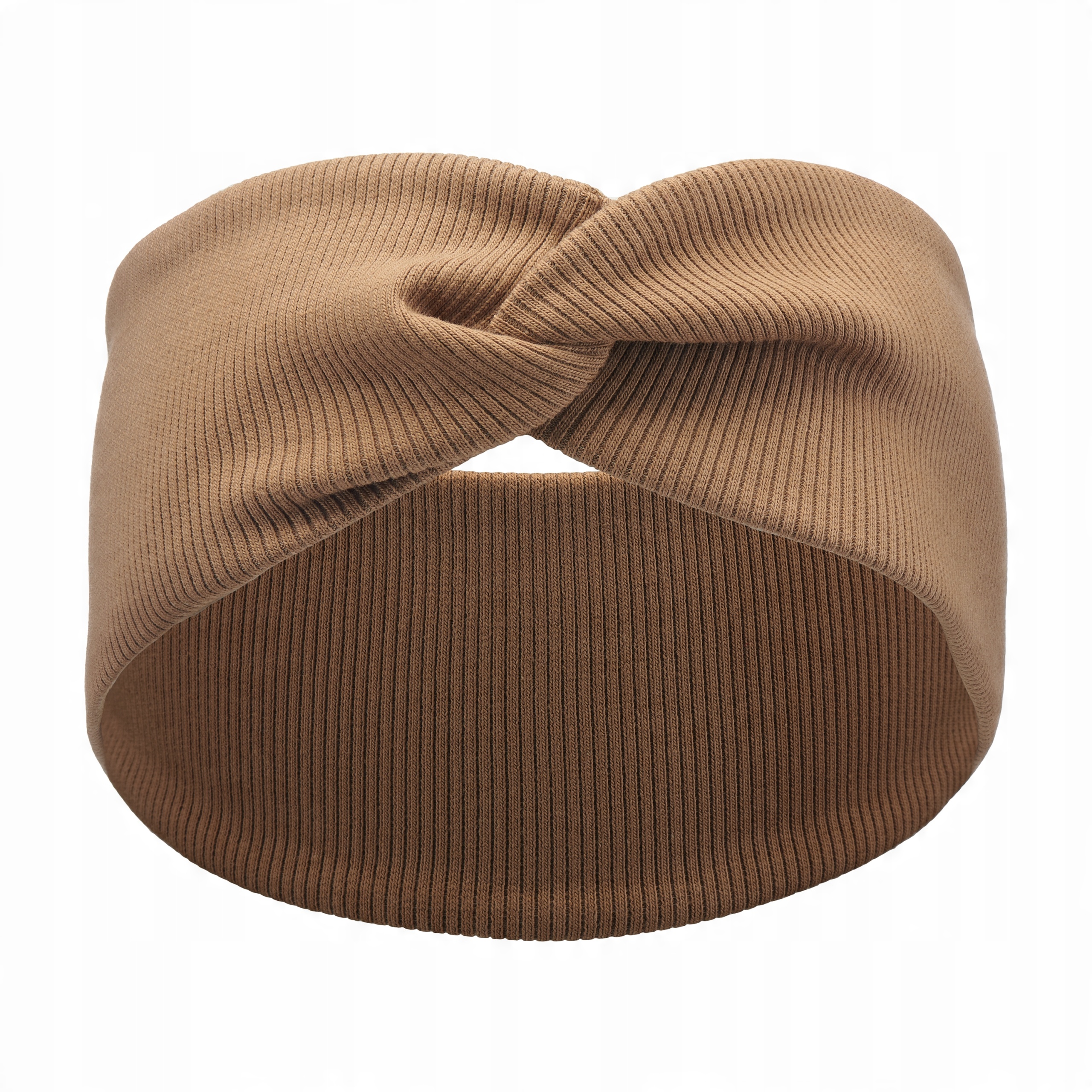 

Opaska przeplatana na uszy prążek damska turban