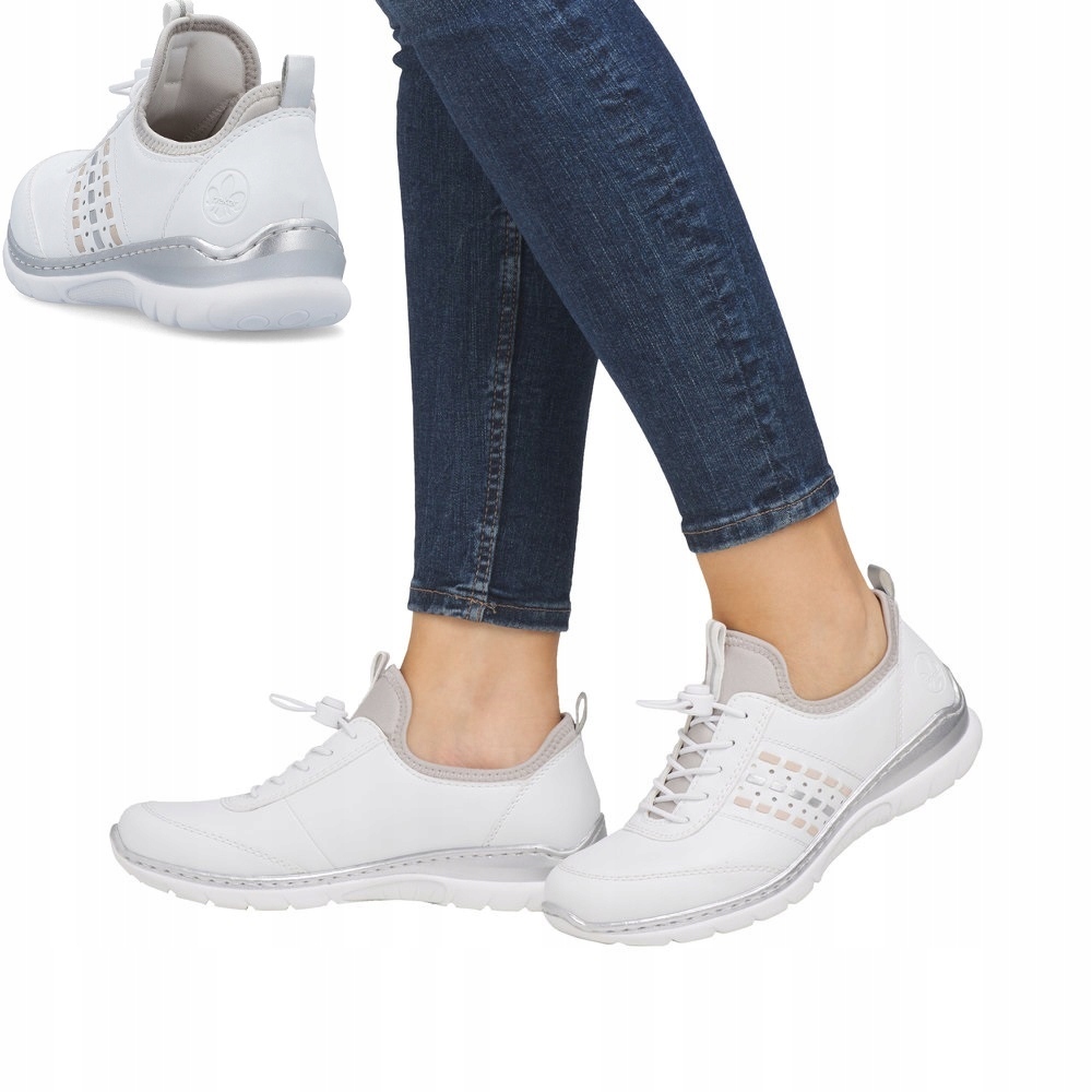 Rieker dámské boty z ekologické kůže, bílé, vel