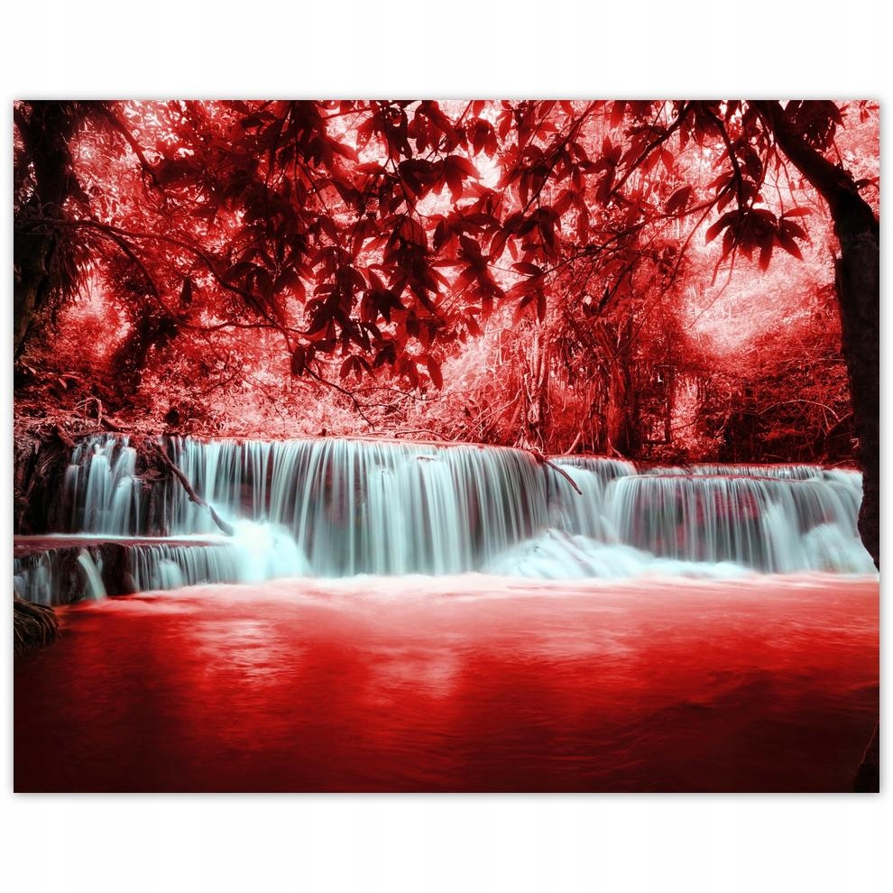 

Plakat 50x40 Czerwony wodospad Kaskada