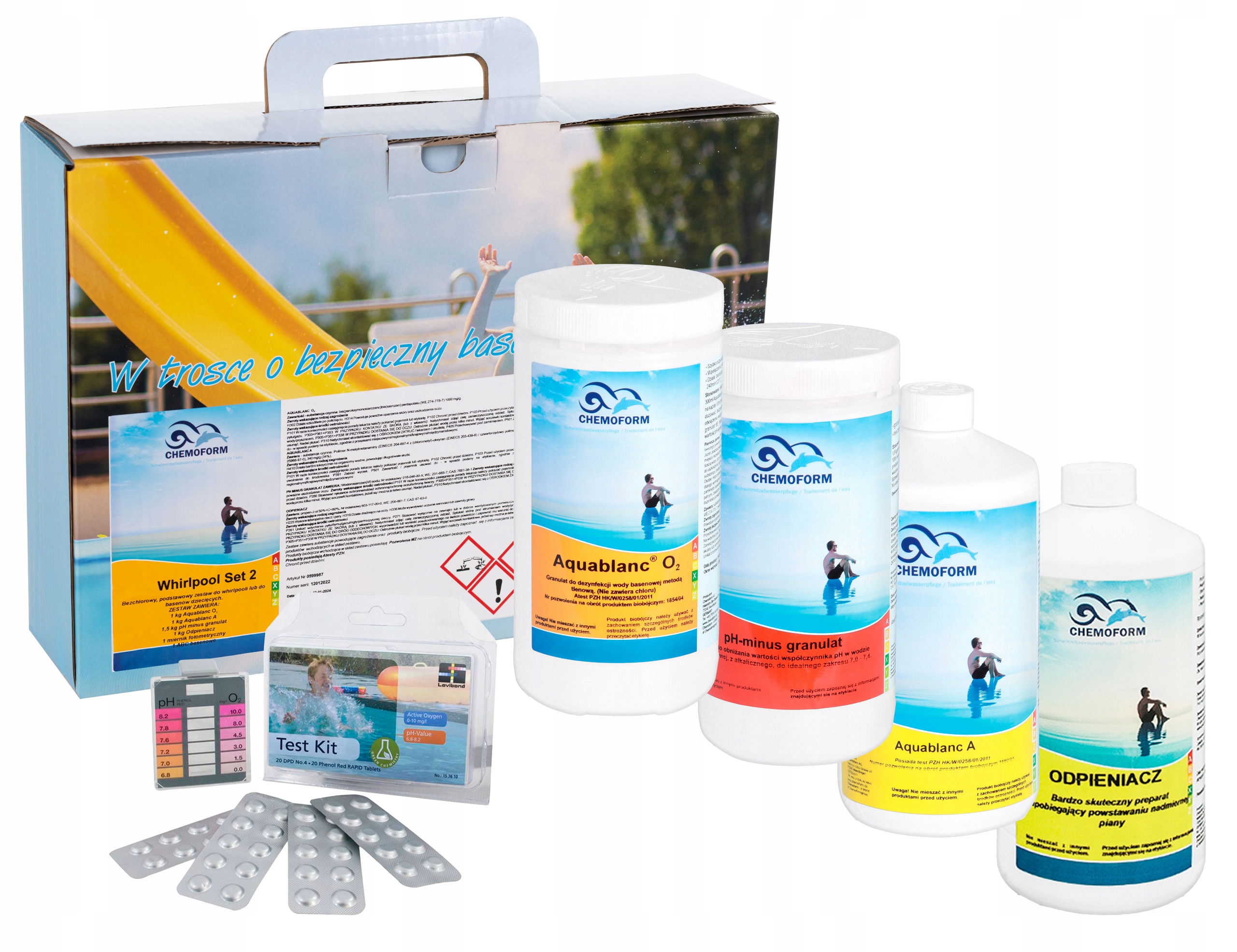 

Chemia do Jacuzzi Basenu Wanien Spa Whirlpool Set2