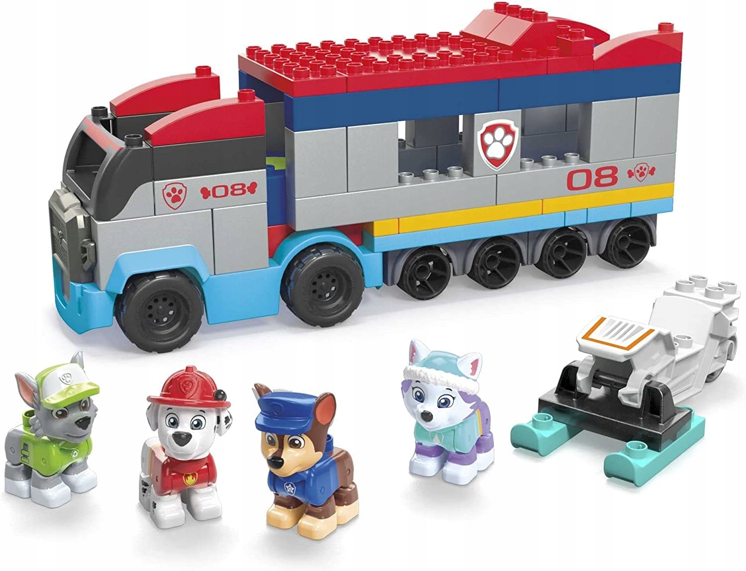 MEGA BLOKS KLOCKI PSI PATOL PATROLOWIEC 2W1 HJN73 Typ klocki konstrukcyjne