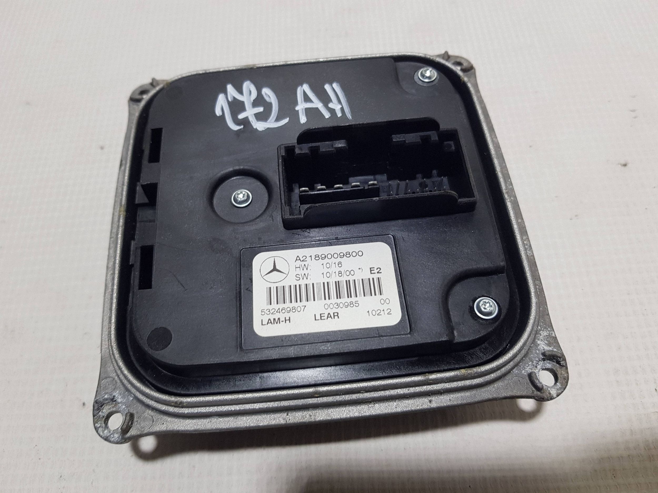 MERCEDES CLS W218 control unit LED A2189009800
