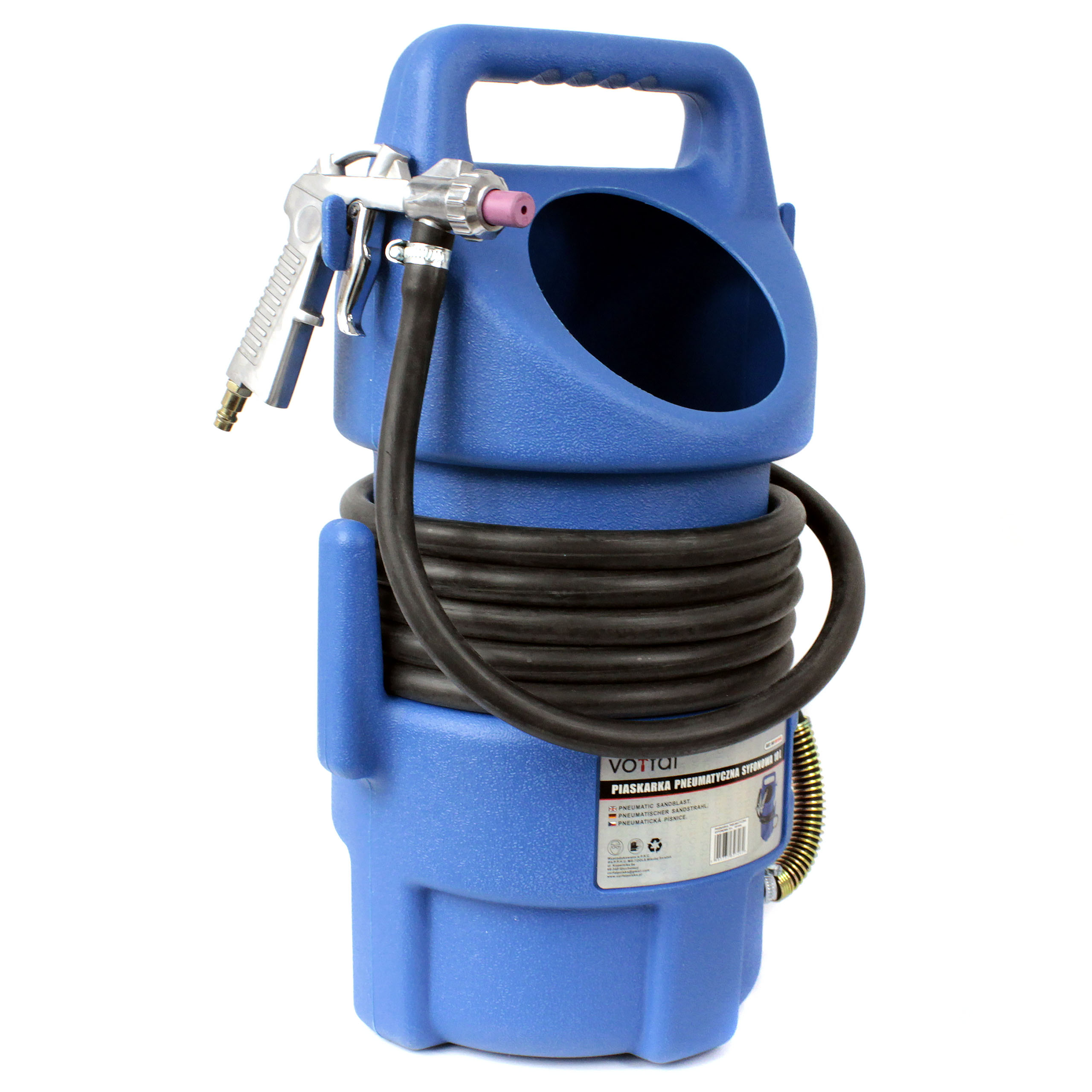 PIASKARKA SYFONOWA MOBILNA 10L PISTOLET + 4 DYSZE Marka Fixem