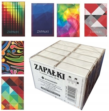 

Zapałki tradycyjne Seria Geometria 10op 380szt