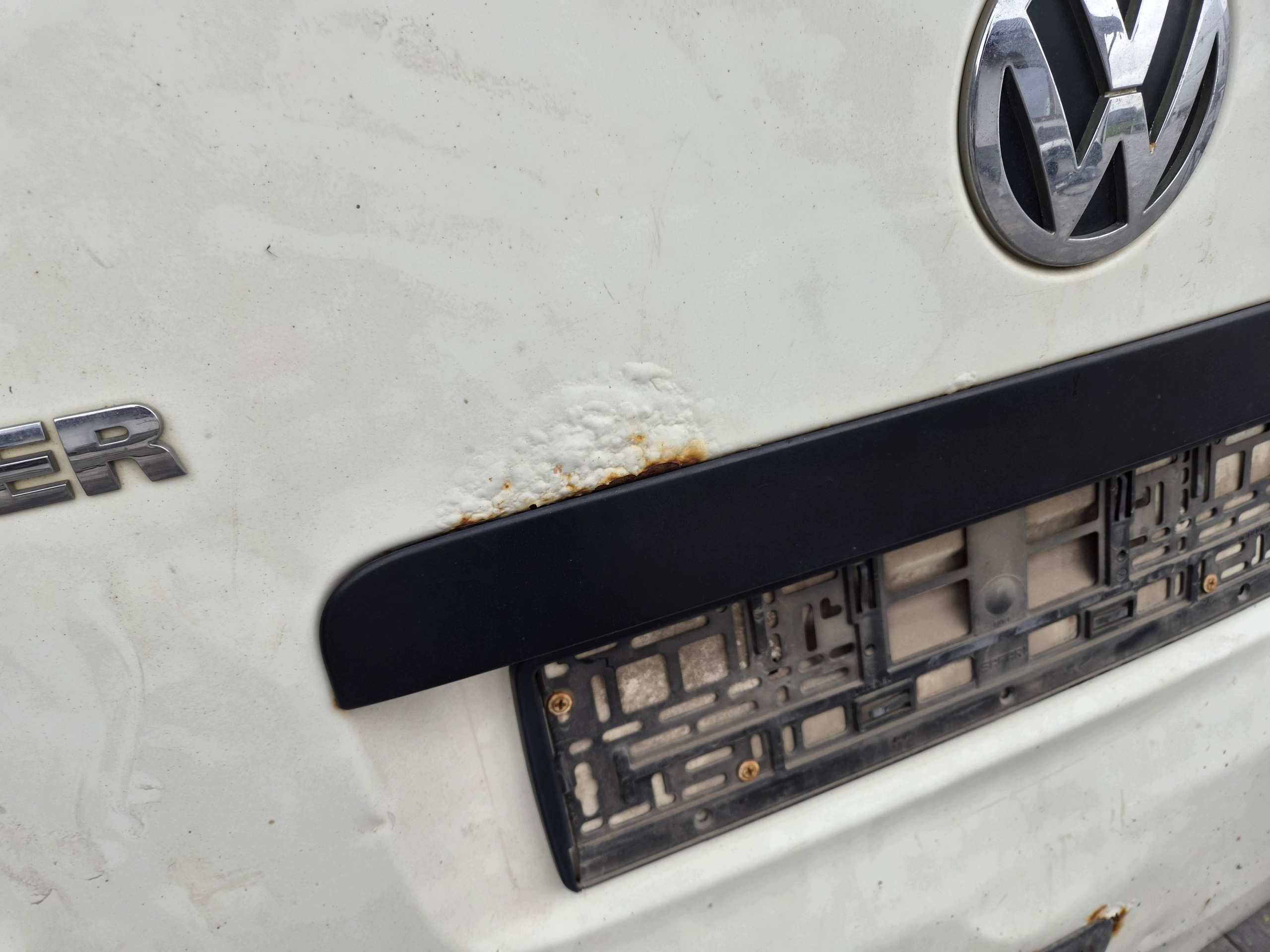 trunk door cover boot rear part VW T5 T5 LIFT biala