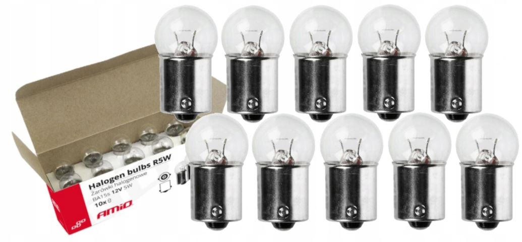 

Żarówki Halogenowe R5W BA15S 12V 5W 10SZT