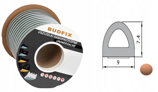 

Uszczelka D Samoprzylepna Do Okien Okna Drzwi 1M