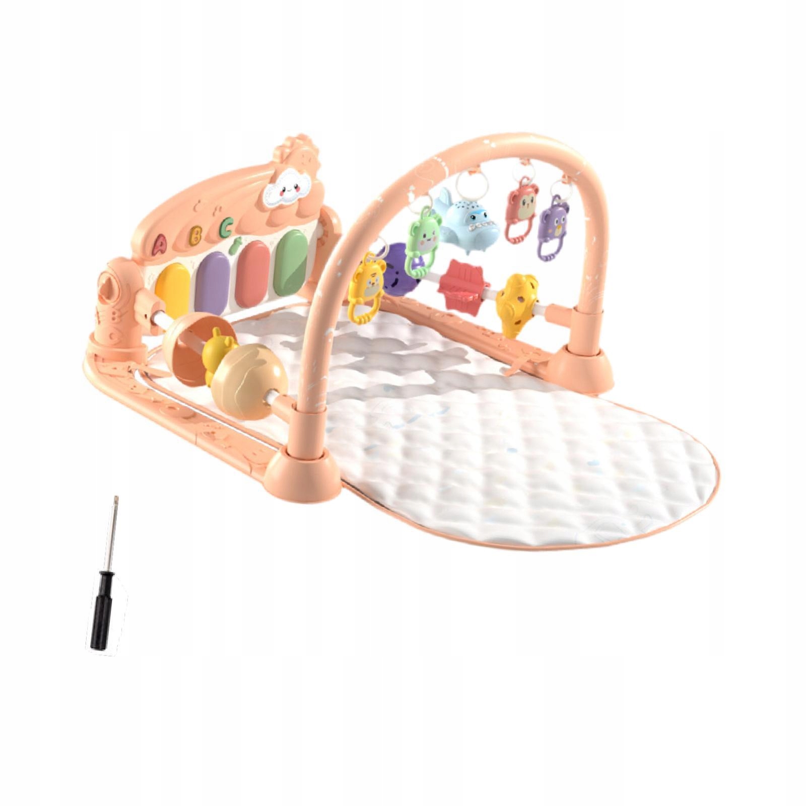 Baby Gyms Play Mat with Music Motor Skill Development Wyściełana poręcz typu
