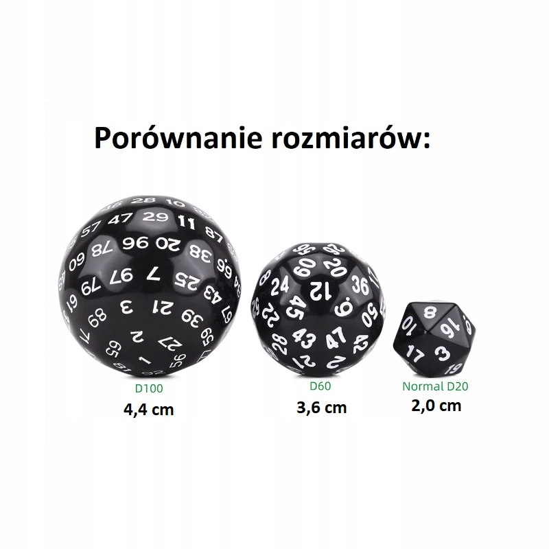 KOSTKA RPG KOŚĆ STUŚCIENNA K100 CZERWONA Liczba ścian 100