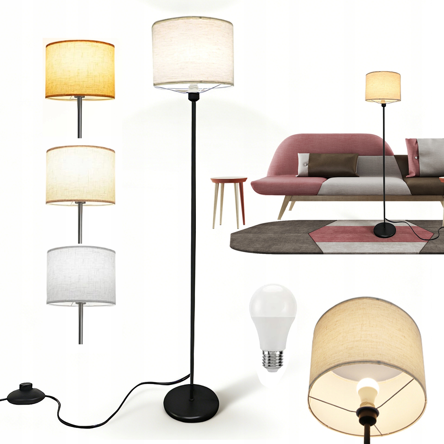 Oranžová Nouzová Lampa 40W 7 Režimů Led Magnet Voděodolná