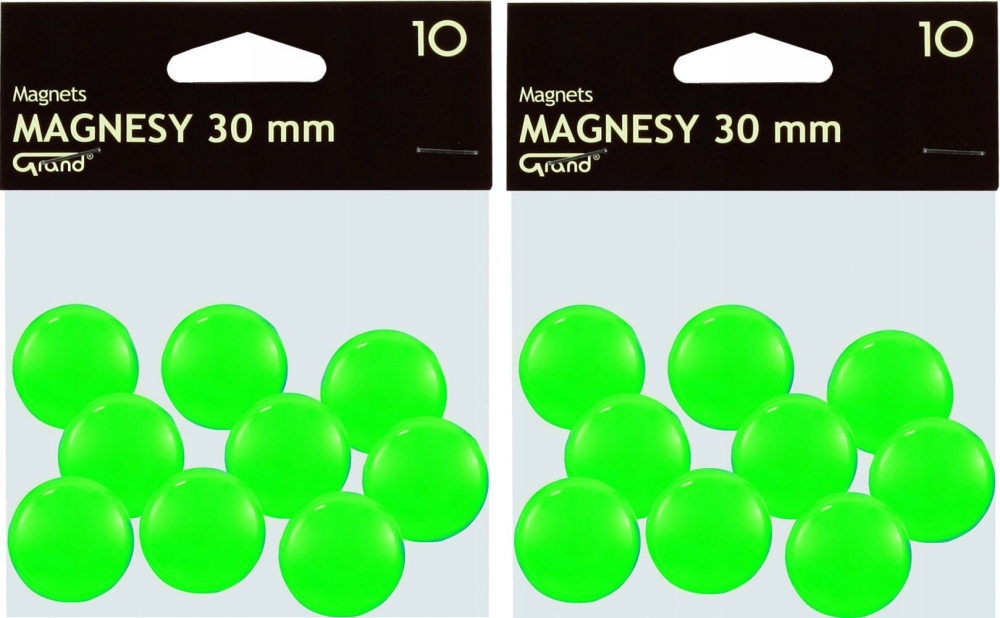 

Magnesy Grand 30mm 20szt zielony