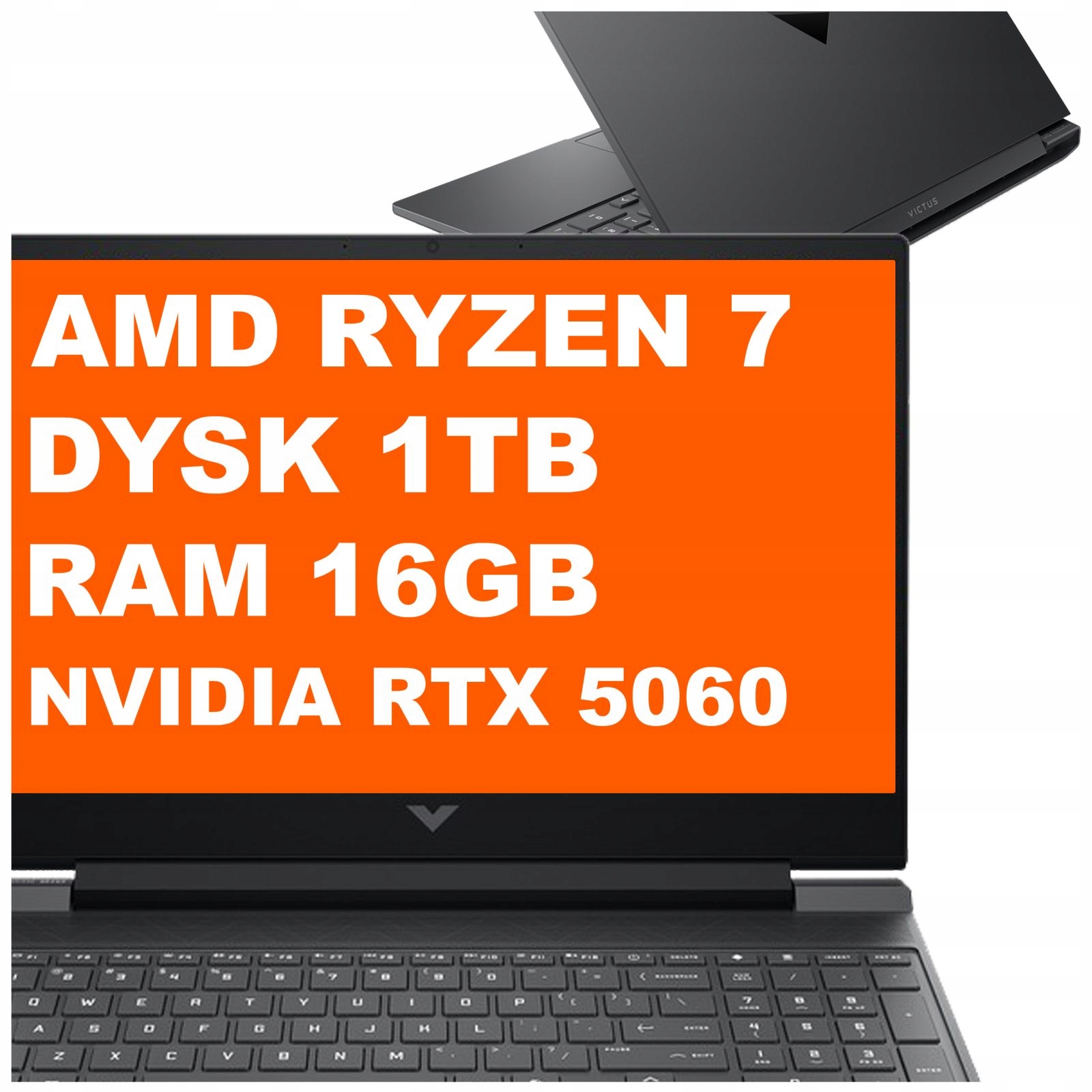 Laptop Hp Victus 15-fb Ryzen 7 Ai 16GB 1TB Rtx 5060 15,6" Fhd Win 11 Czarny