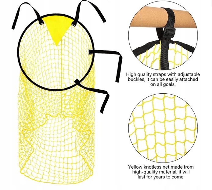 Siatka na bramkę piłkarską 45cm x 45cm x 60cm Kod producenta ZW1001