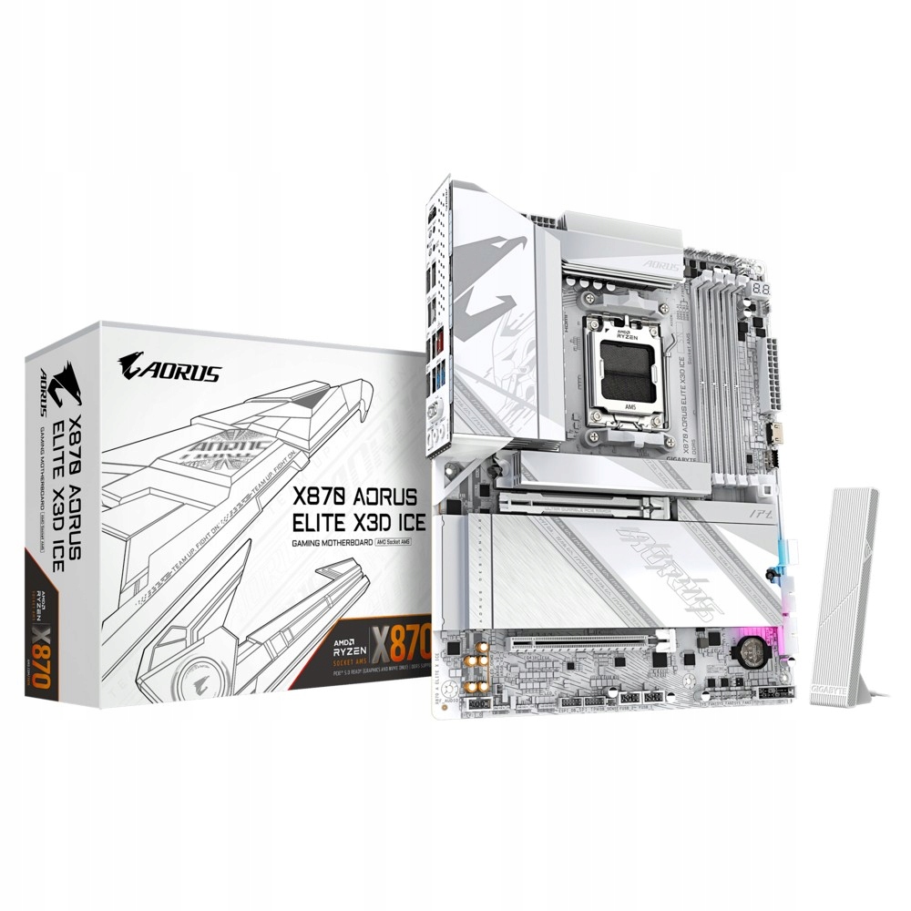 Gigabyte Základní deska X870 Aorus Elite X3D Ice AM5 4DDR5 Hdmi Atx