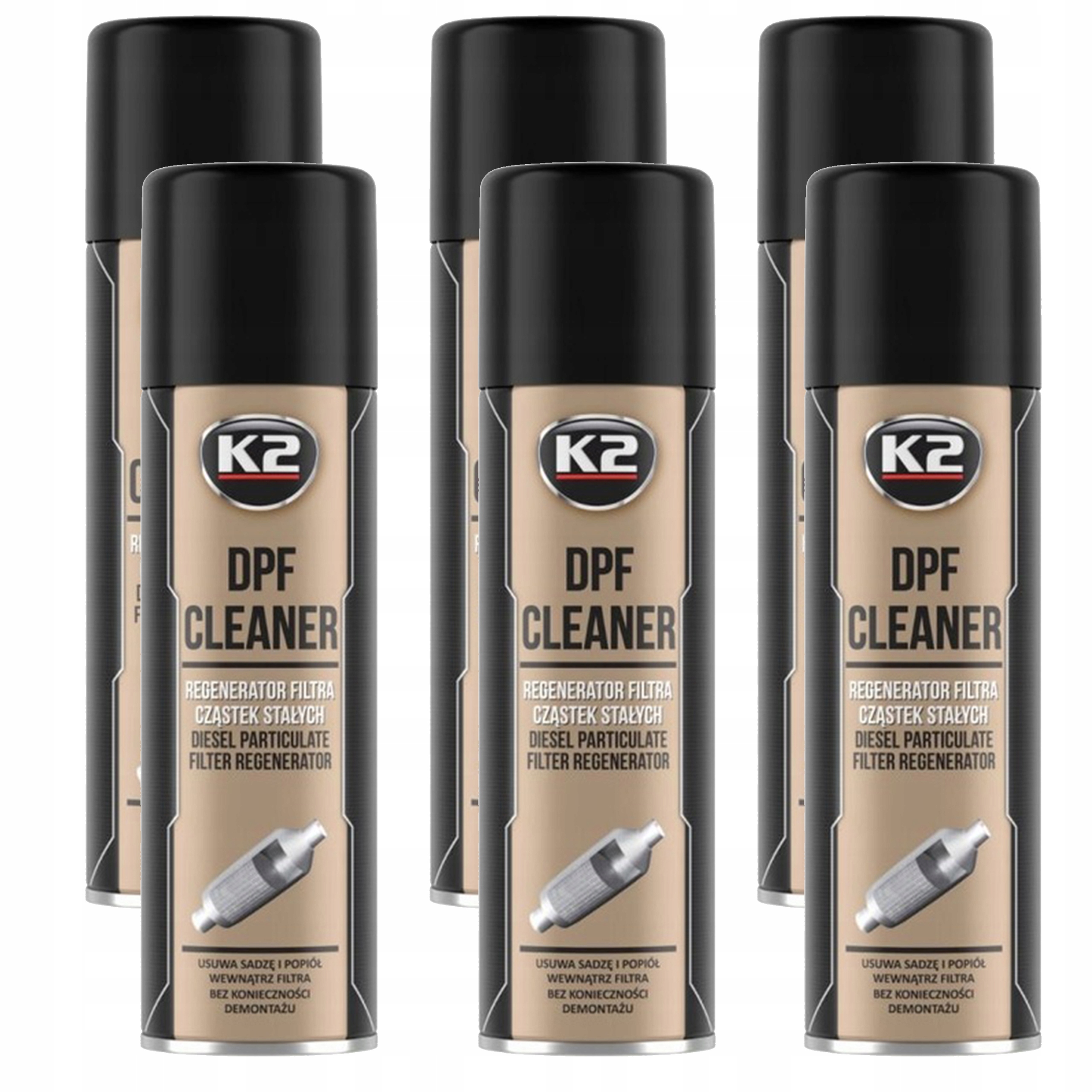 K2 DPF очищувач очищувач DPF 500ml x 6