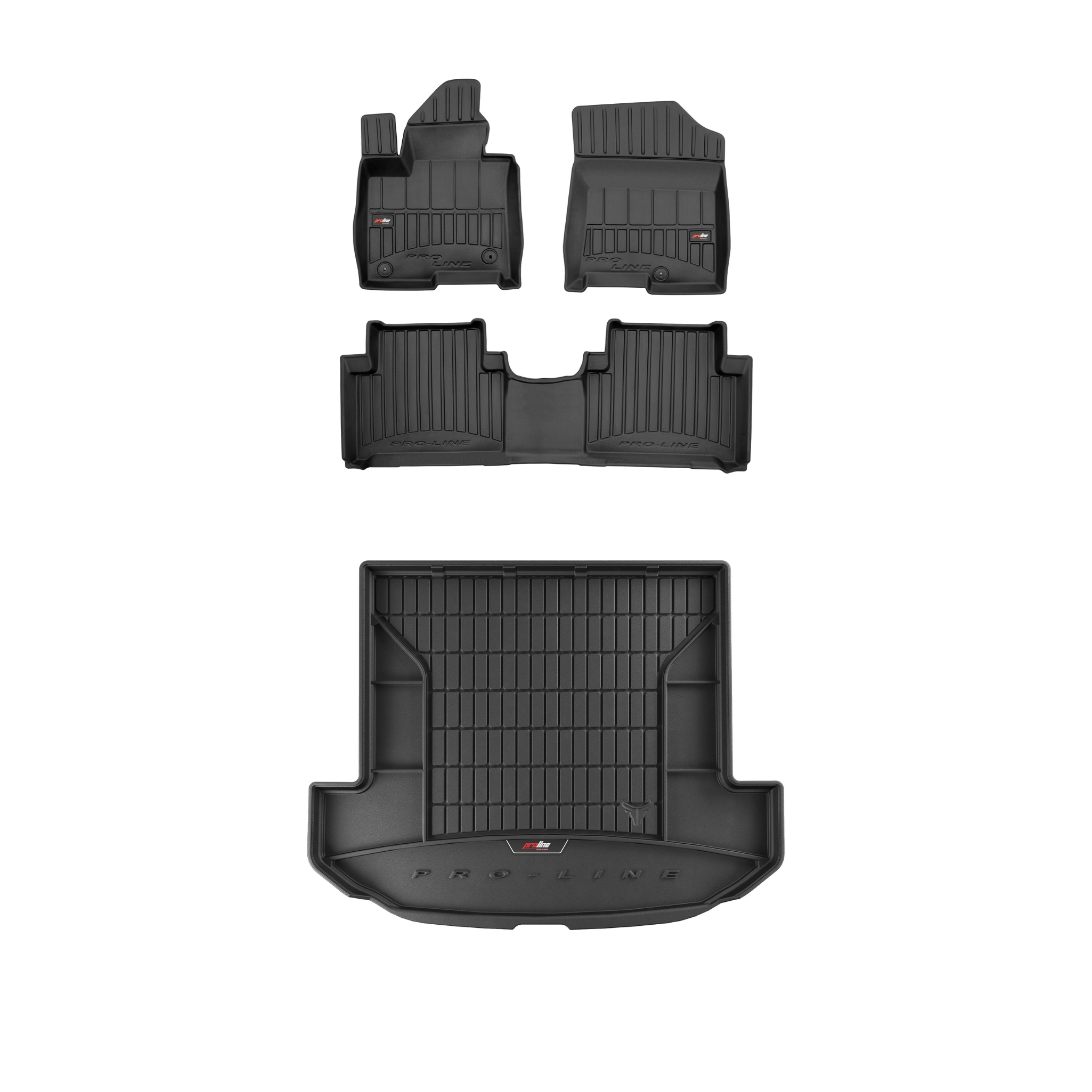 Frogum 3D Sada gumových koberců a rohože s logem pro Kia Sorento IV XL od roku 2020