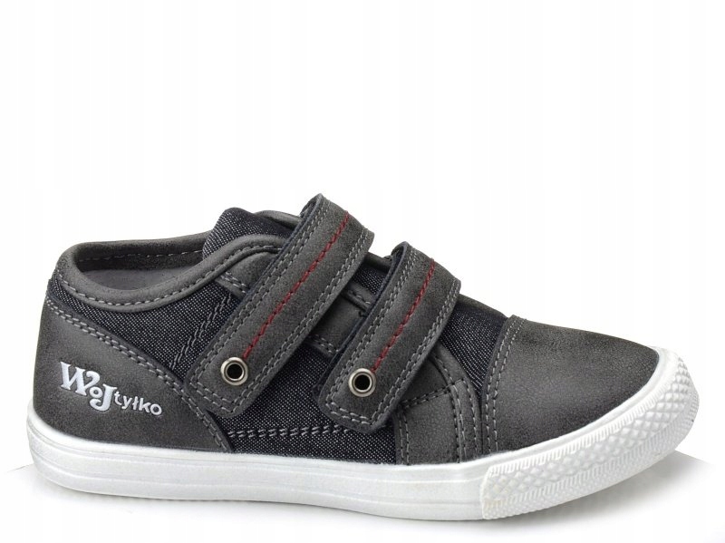 WOJTYŁKO PÓŁBUTY BUTY SPORTOWE ŚRODEK SKÓRA NA RZEP R. 31 Kolor szary