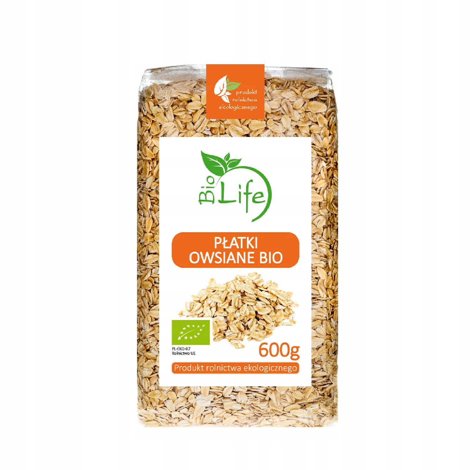 Levně Biolife Ovesné vločky Bio 600 g