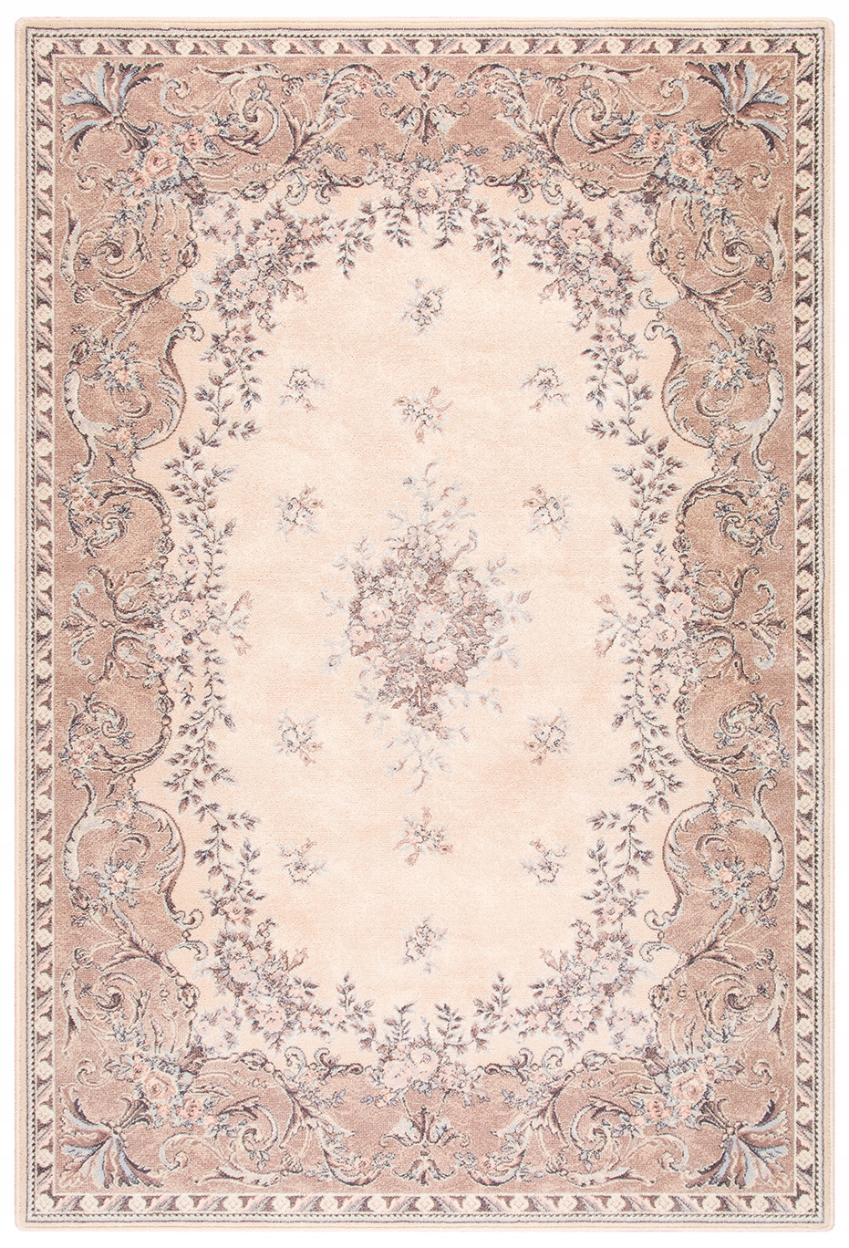 Dywan wełniany do salonu Dafne Alabastrowy Isfahan 140x190 cm