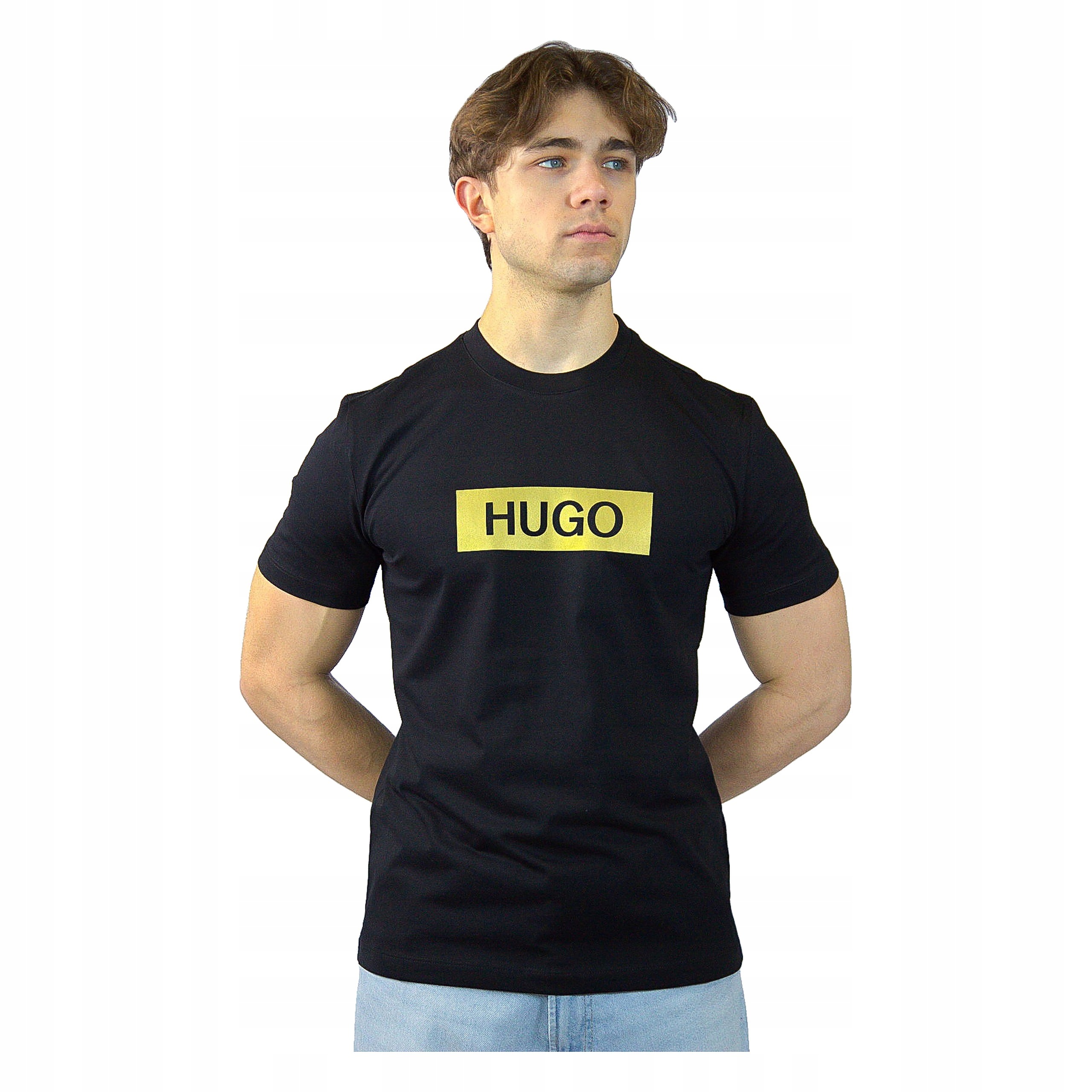Hugo Tričko s logem, tričko černé, velikost XXL