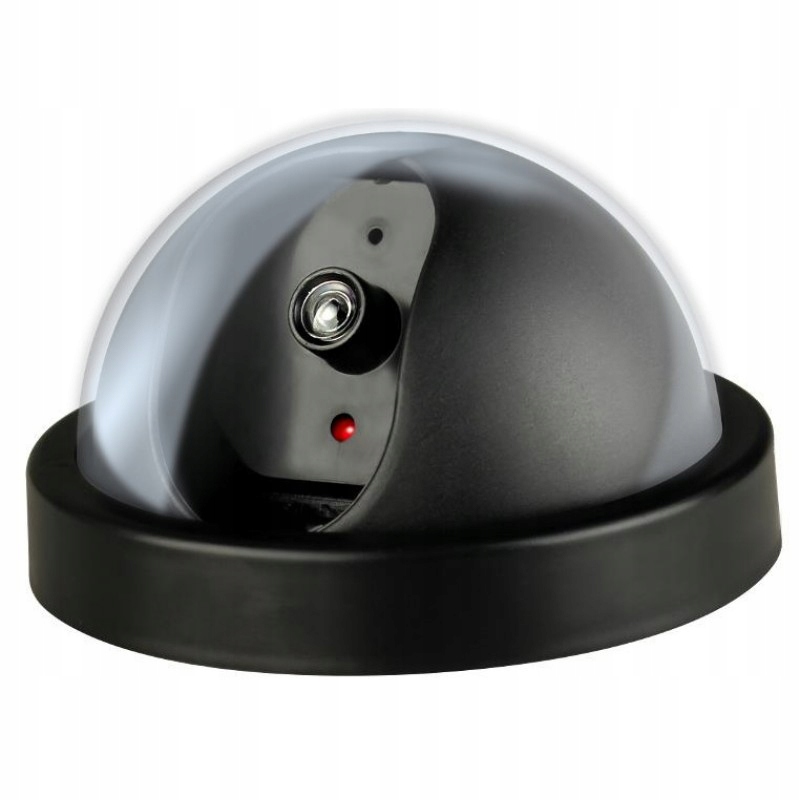 ATRAPA KAMERY PRZEMYSŁOWEJ KAMERA KOPUŁKA MIGAJĄCA DIODA LED MONITORING Marka Martom