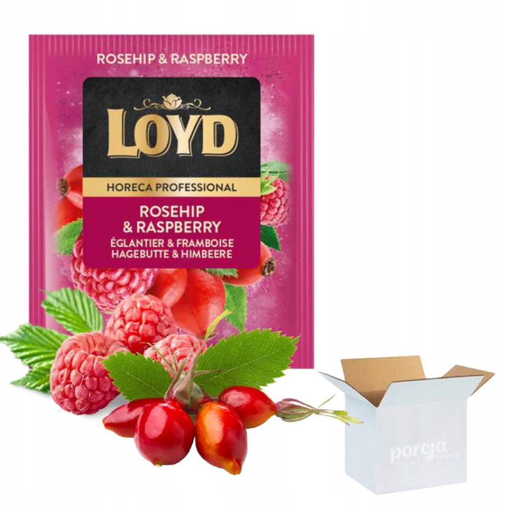 Levně Čaj Loyd Rosehip & Raspberry v sáčcích 2 g x 500 ks