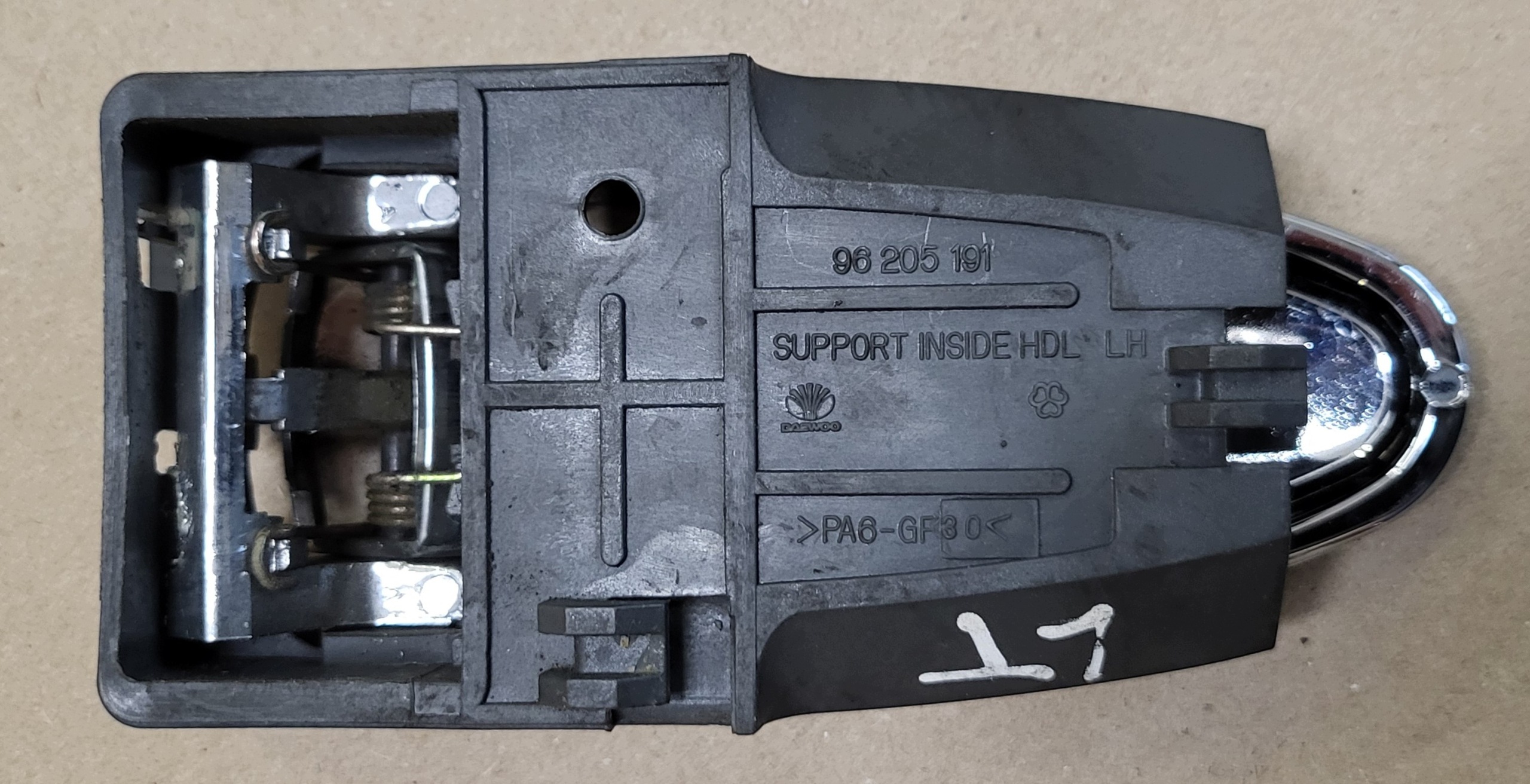 handle inner Z door left rear part rear DAEWOO LEGANZA 96205191 OE