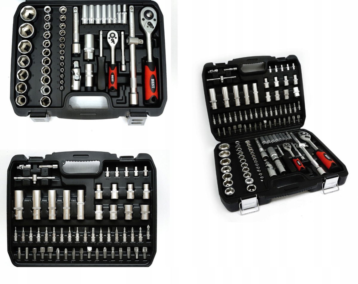 Zestaw kluczy nasadowych Geko KLUCZE NASADOWE 108 elementów