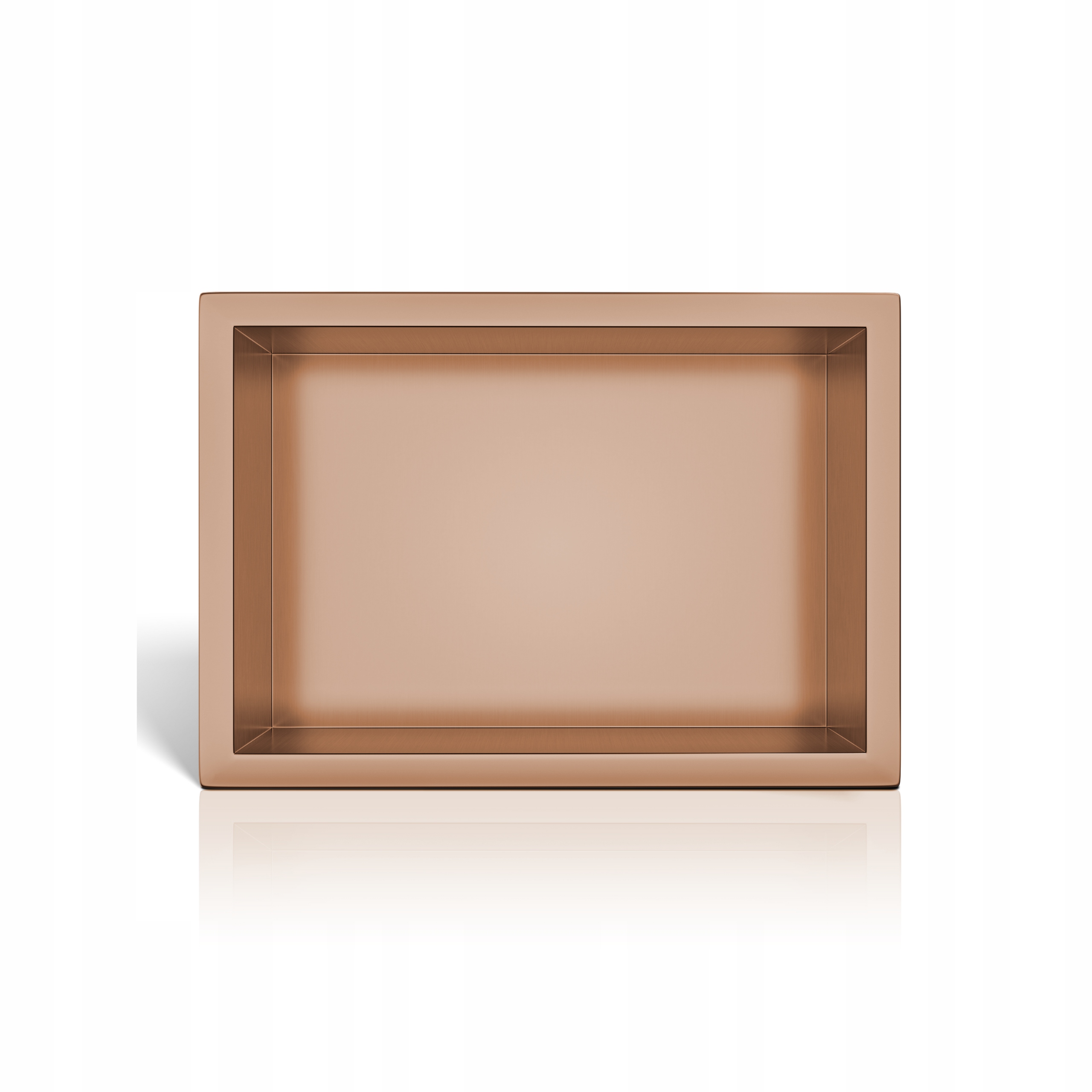 Výklenoková polica z nehrdzavejúcej ocele, medená, 30 x 20 x 10 cm, Wall-box One Copper