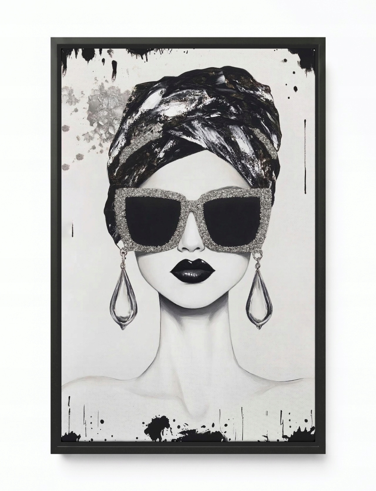 Obraz Rám Americký Box Portrét Žena Dívka Móda Styl Glamour 80x120
