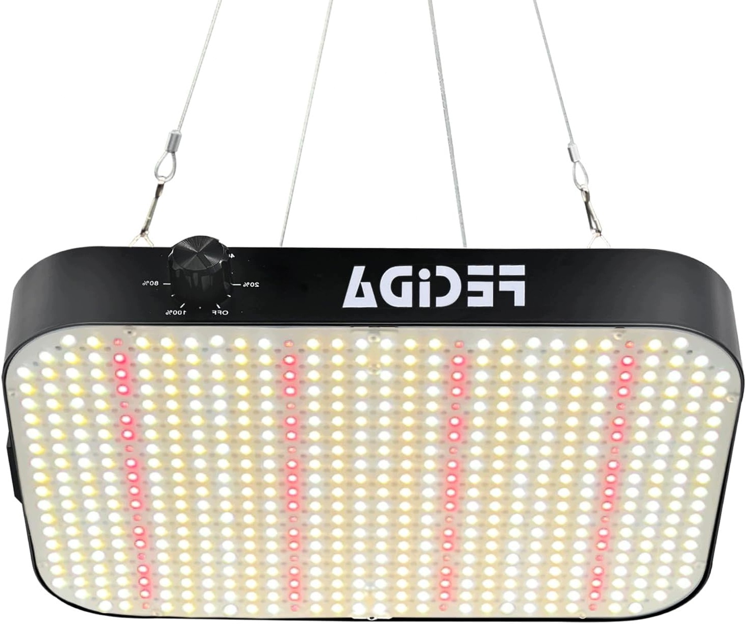 Závěsná lampa Grow pro pěstování rostlin FECiDA 65 W, plné spektrum, stmívatelná