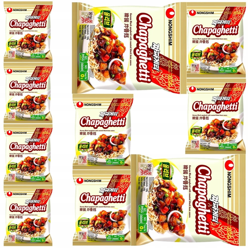 10x Korejská polévka Instantní Chapagetti Černá fazole 140g Nong Shim