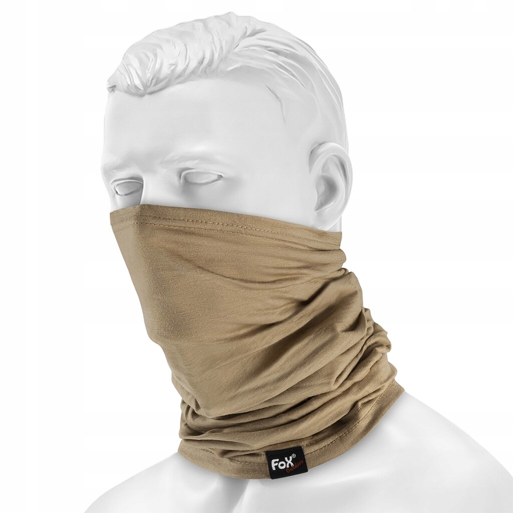 Chusta ochronna wielofunkcyjna Komin Mfh Fox Outdoors Merino Lite Coyote