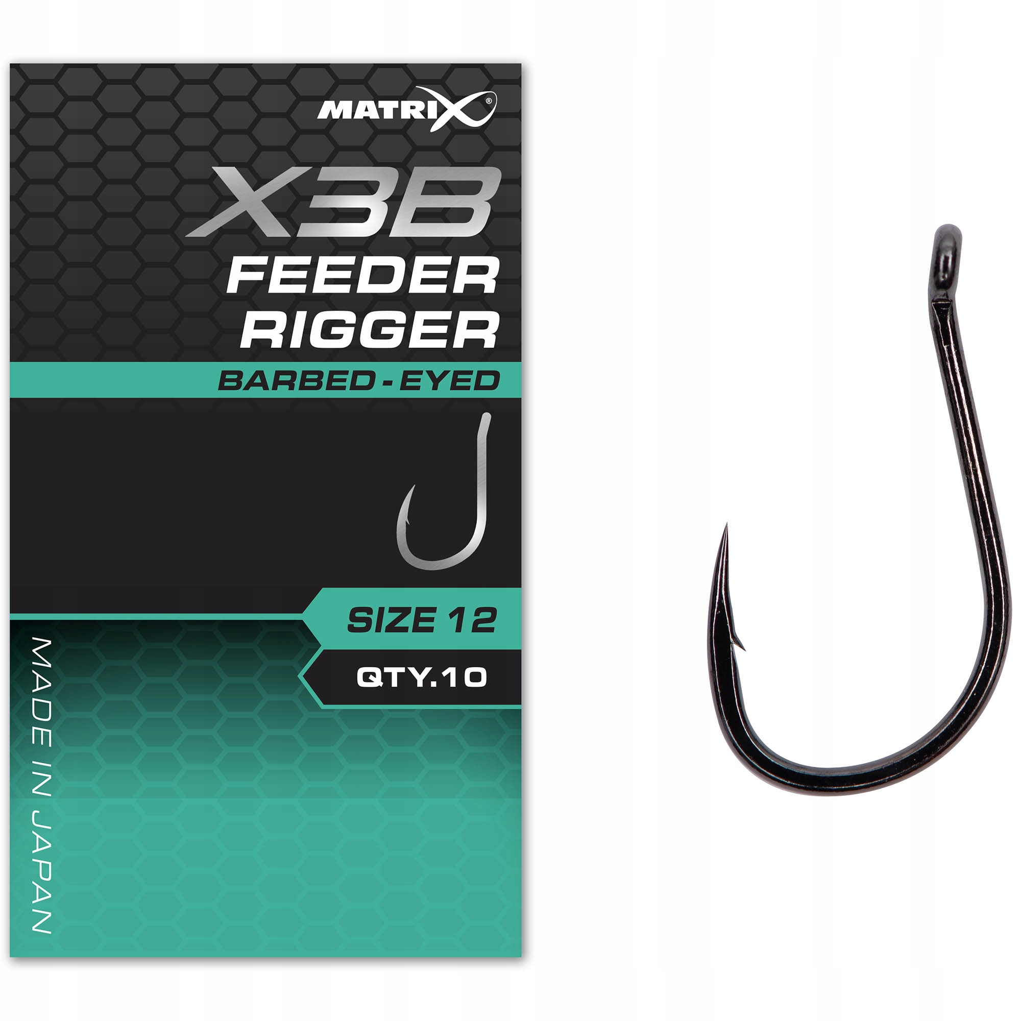 Haczyki Matrix X3B Feeder Rigger Barbed Eyed 16