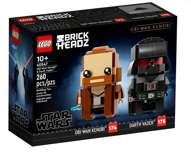 Lego 40547 Brickheadz Star Wars Obi-wan Kenobi A Darth Vader